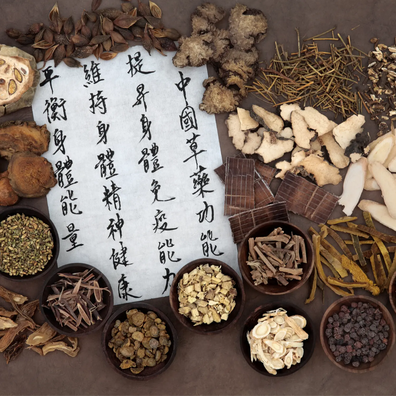 Nadine Schmidt - Naturheilpraxis, medizinische Kräuter und chinesische Schriftrolle